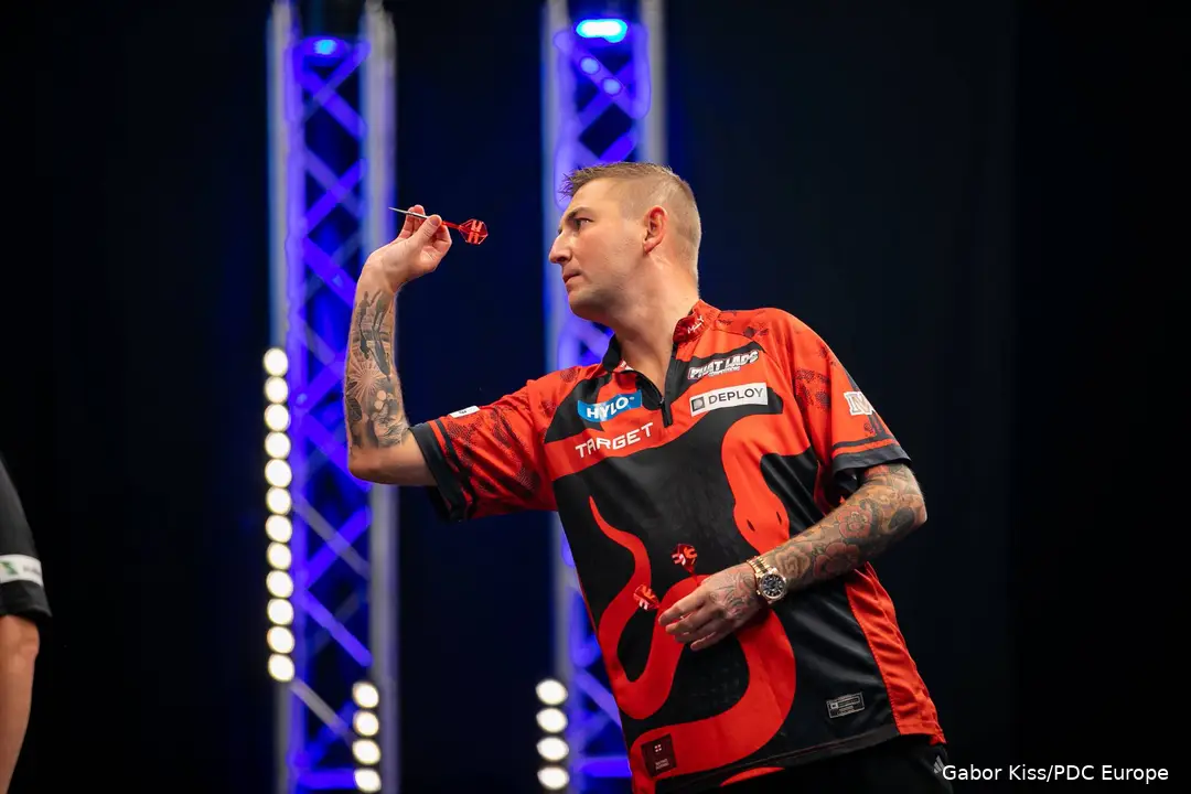 Nathan Aspinall in actie