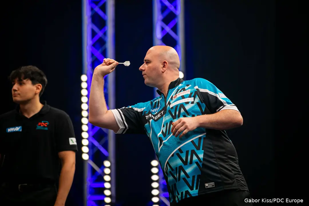 Rob Cross in actie
