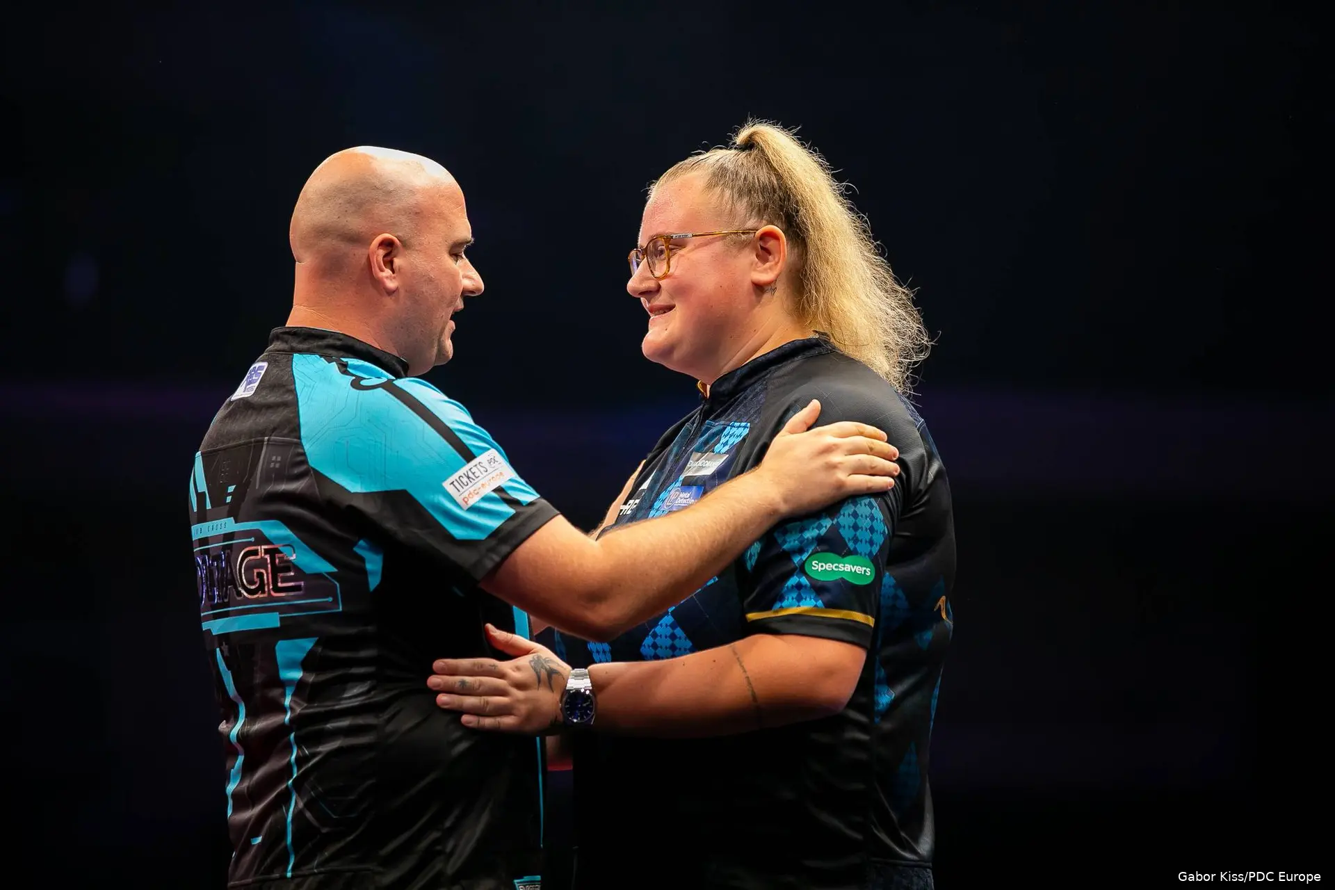 Rob Cross &amp;amp;amp; Beau Greaves at the Hungarian Darts Trophy