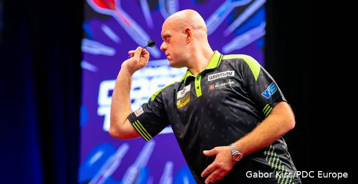 Michael van Gerwen in Aktion