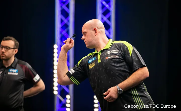 Michael van Gerwen in actie