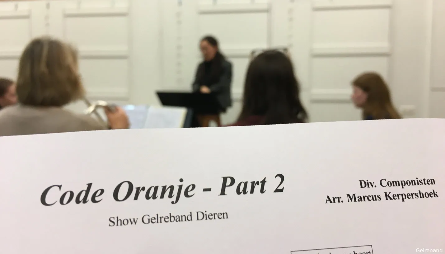 code oranje gelreband