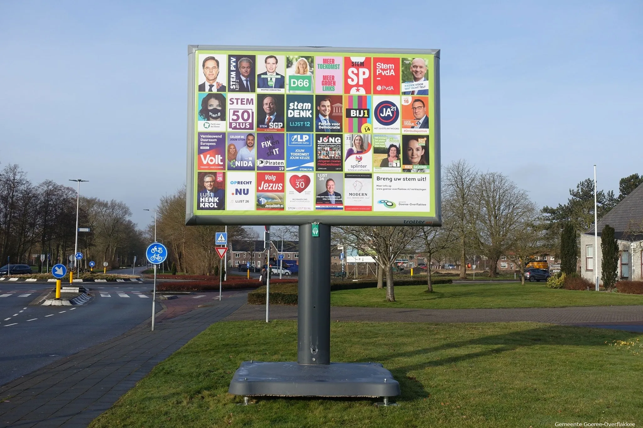 archieffoto verkiezingsbord middelharnis