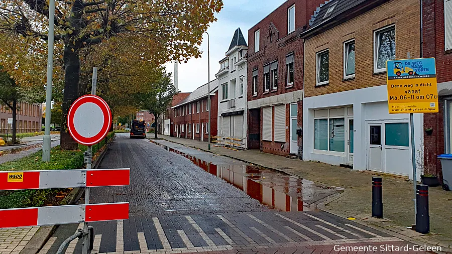 burgemeester lemmensstraat geleen asflteringswerkzaamheden