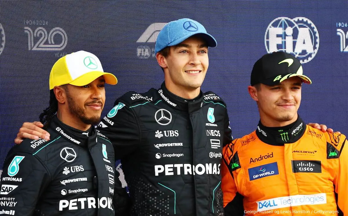 george russell lewis hamilton lando norris