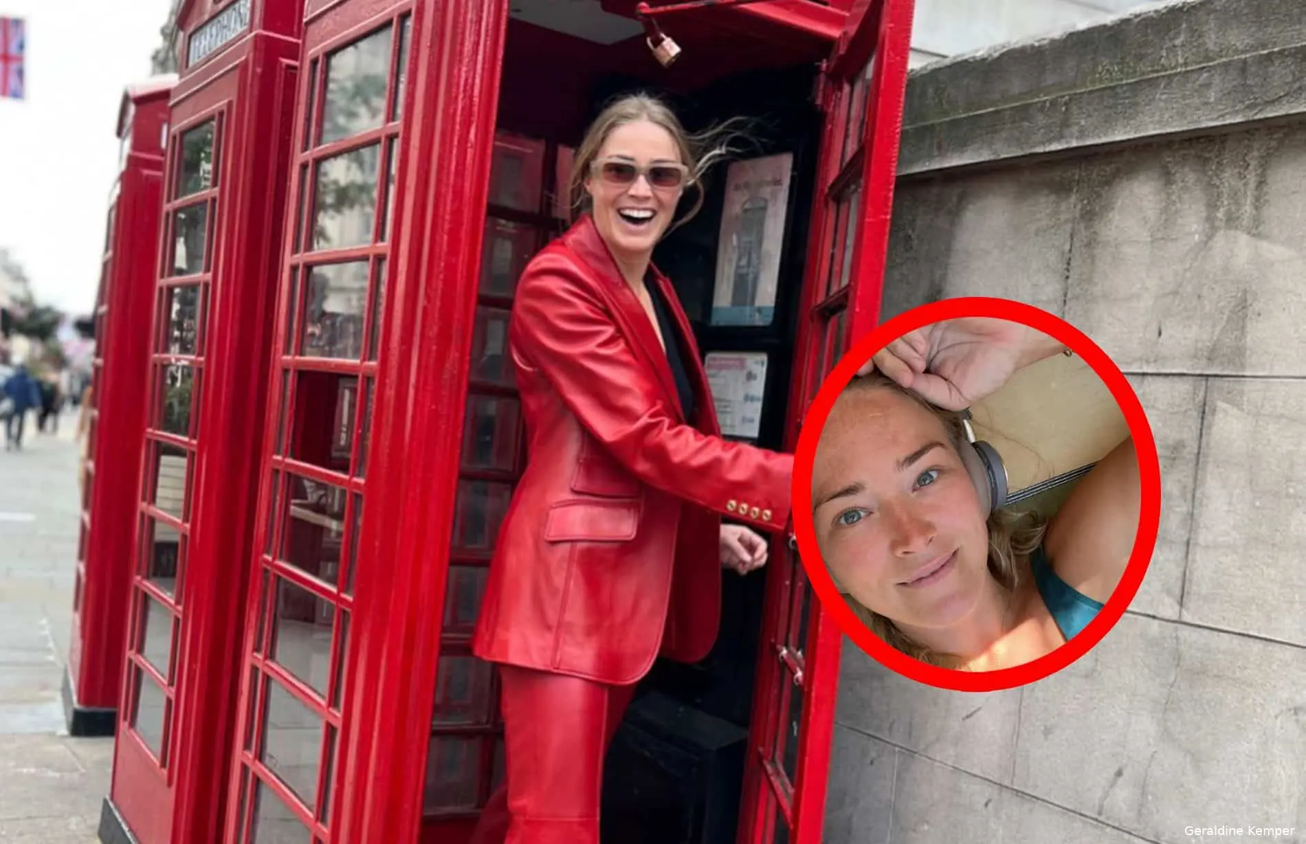 geraldine kemper ligt in hangmatje in klein topje