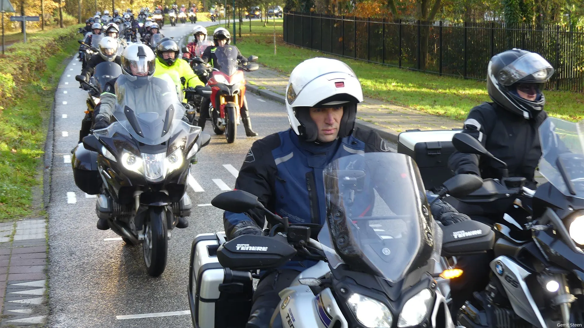 Voor motorrijders, de avondvierdaagse met TT-euro munt