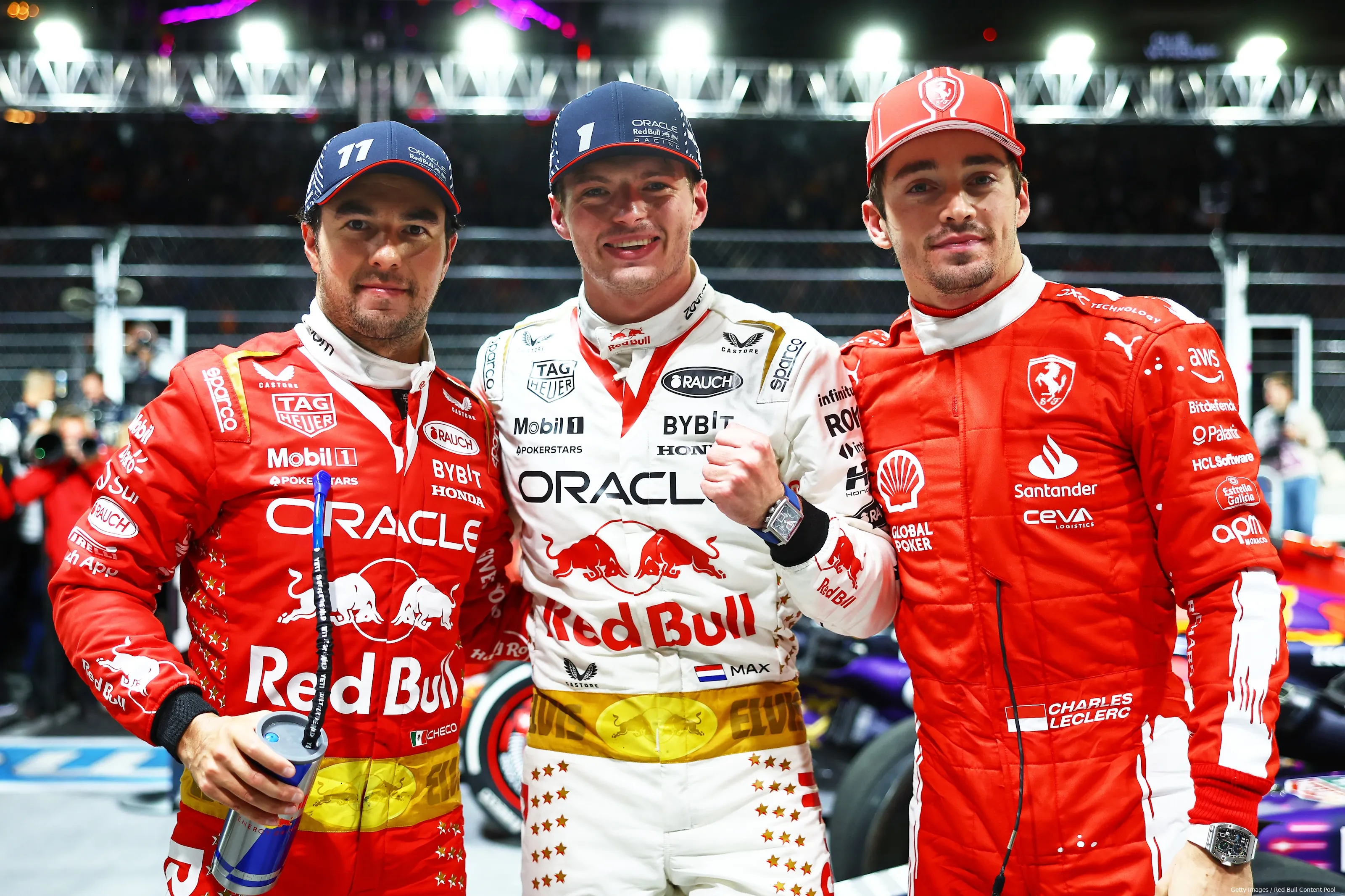 Verstappen, Perez, Leclerc, Las Vegas Grand Prix, Red Bull, RBCP