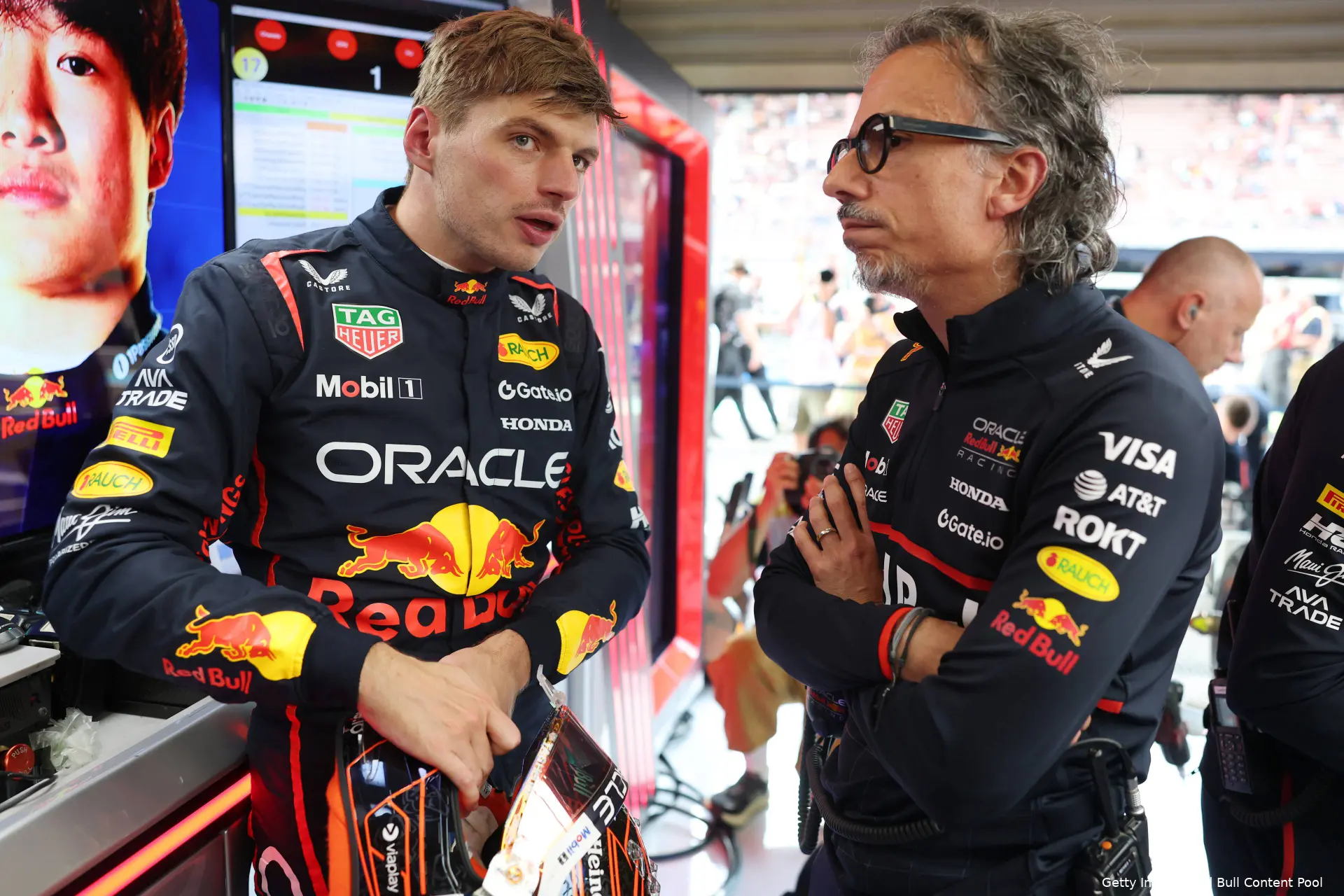 Max Verstappen Laurent Mekies GP België 2025