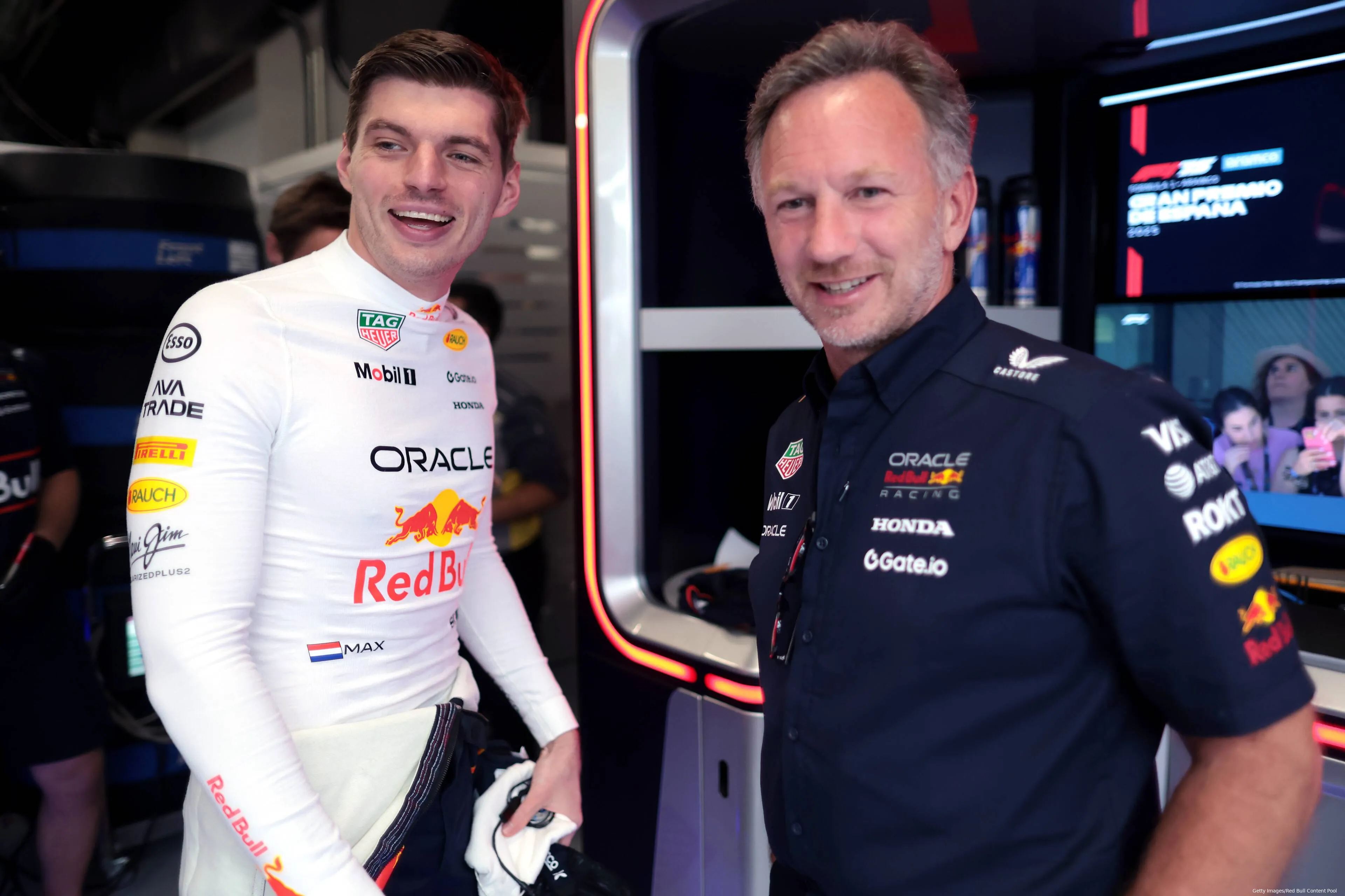 max verstappen christian horner gp spanje 2025