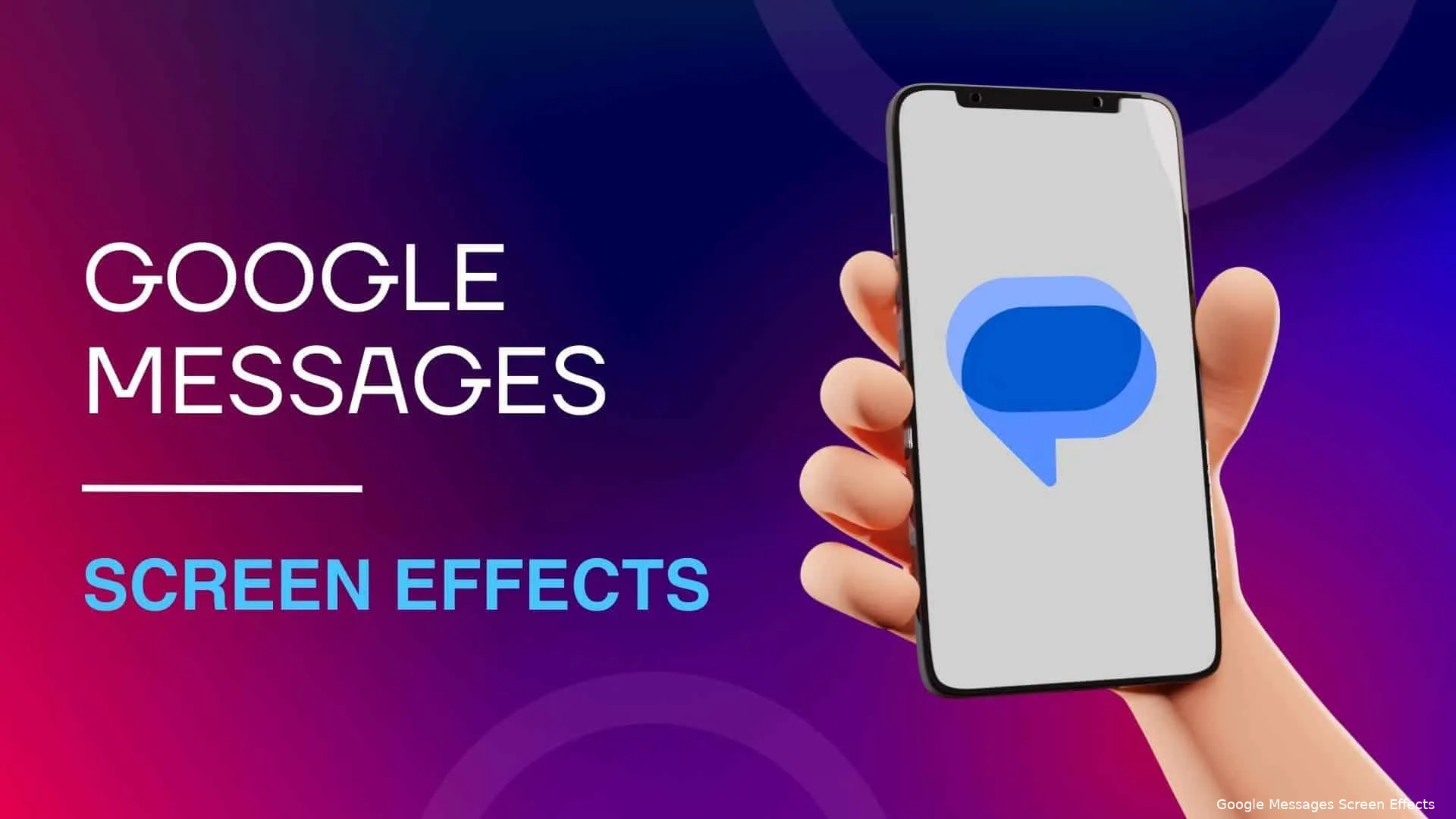 google messages screen effects