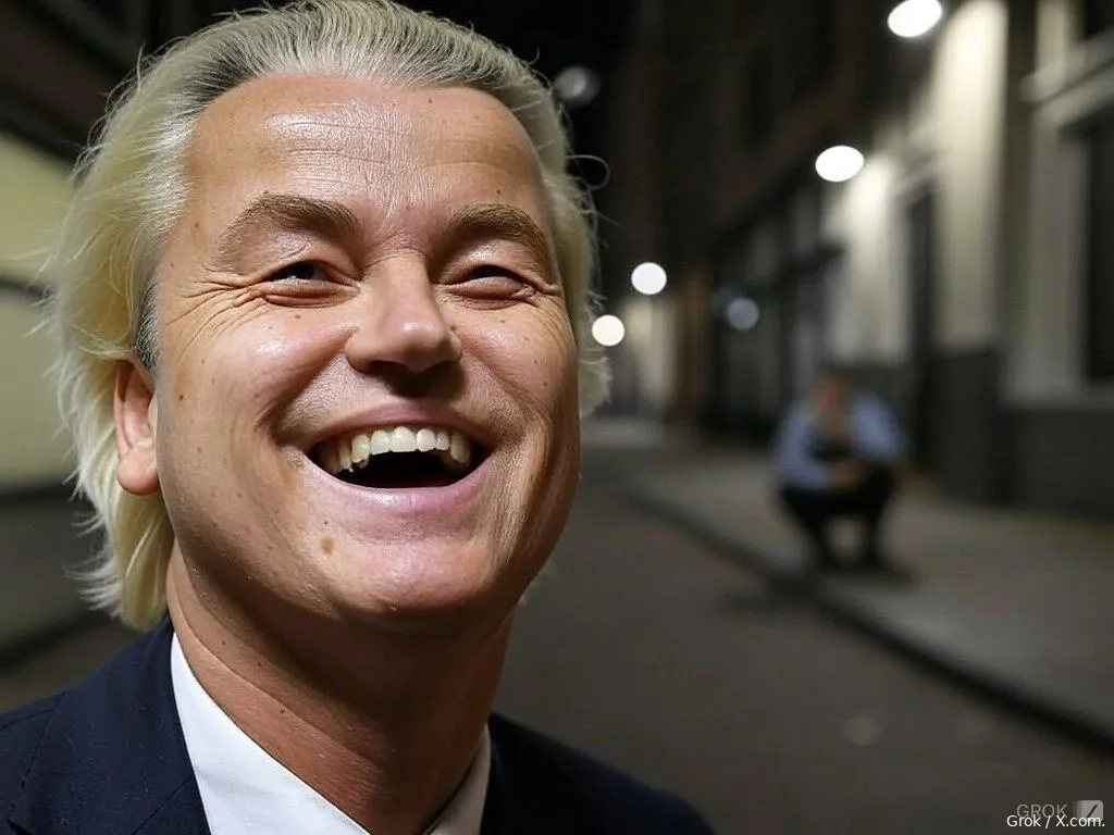 geert lacht