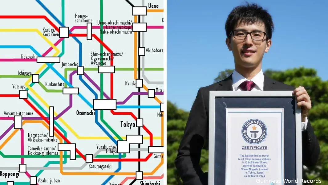 fastest time to travel to all tokyo subway stations