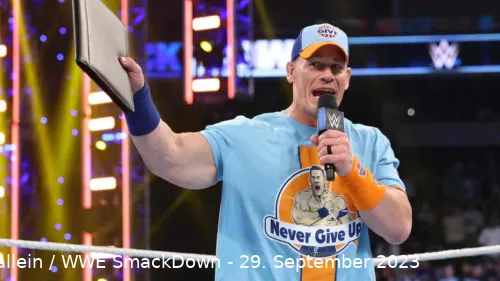 Der Streik in Hollywood machte es möglich: Im vergangenen Herbst hat John Cena über mehrere Wochen bei WWE mitgemischt...