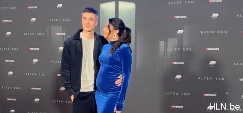 Danira Boukhriss en Ward Kerremans op de première van 'Alter Ego'. Bron: HLN.be.