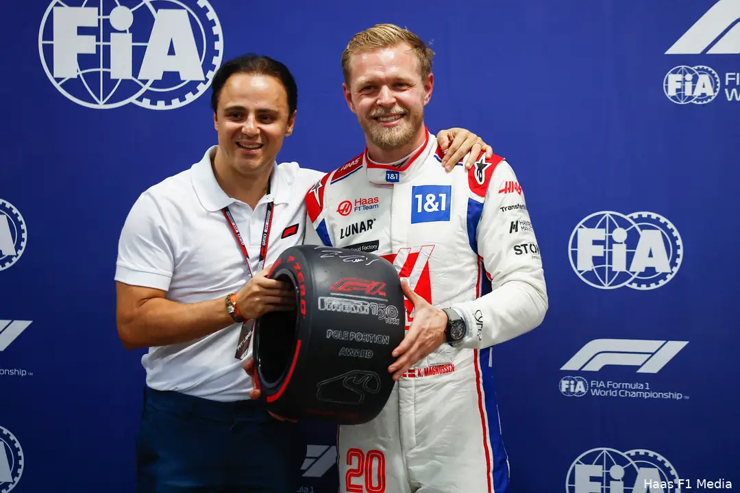 <i>Wie had ooit verwacht dat een Haas poleposition kon pakken?</i>