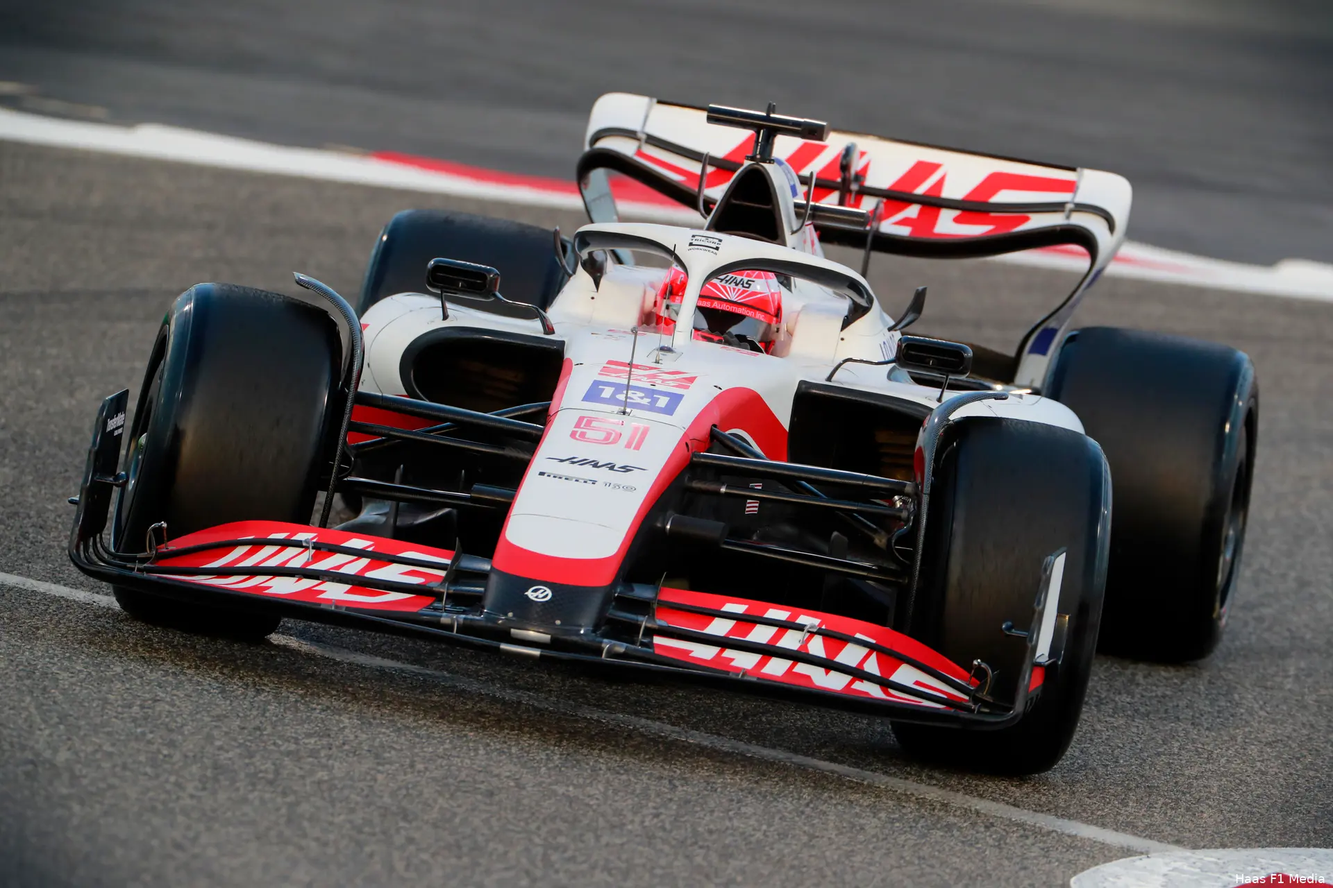 Pietro Fittipaldi VF22 Haas Bahrein Test1