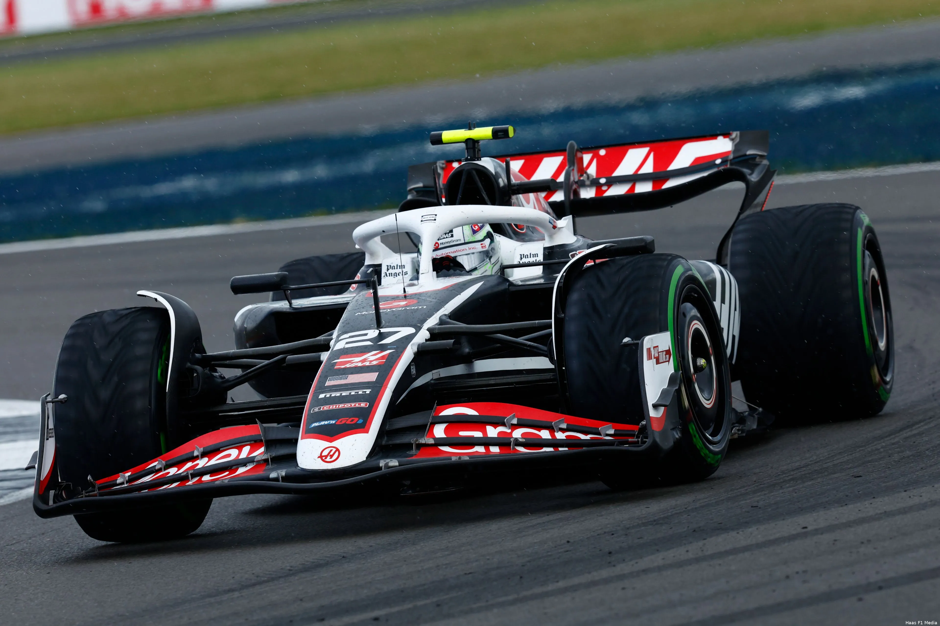 nico hulkenberg haas silverstone race 2024