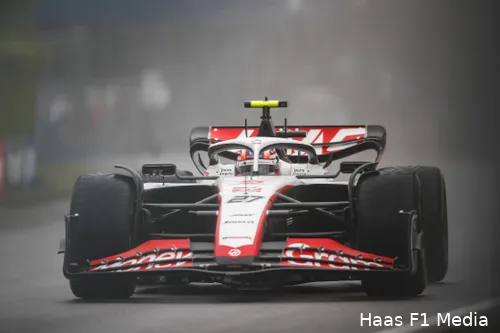 Hülkenberg wist in 2023 verrassend P2 te pakken tijdens de kwalificatie (Foto: Haas F1 Media)<br>
