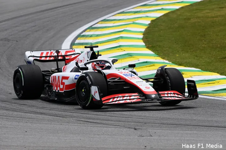 Kevin Magnussen tijdens de kwalificatie op het Autódromo José Carlos Pace, Grand Prix van São Paulo, 2022 (Foto:
Haas F1 Media)
