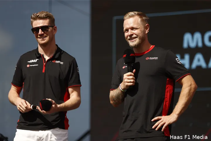 <i>Voor dertigers Hülkenberg en Magnussen viel er weinig eer te behalen op de zondagen met de VF-23.</i>