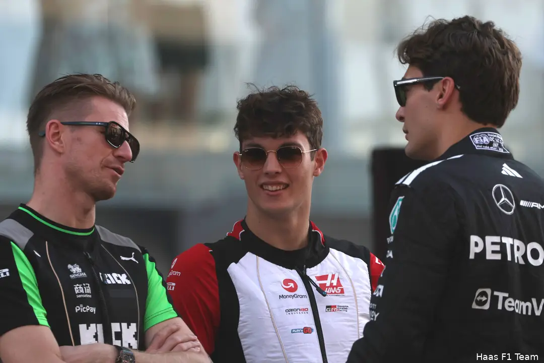 oliver-bearman-haas-mercedes-george-russell-nico-hulkenberg-stake-sauber-gp-abu-dhabi-2025-zondag