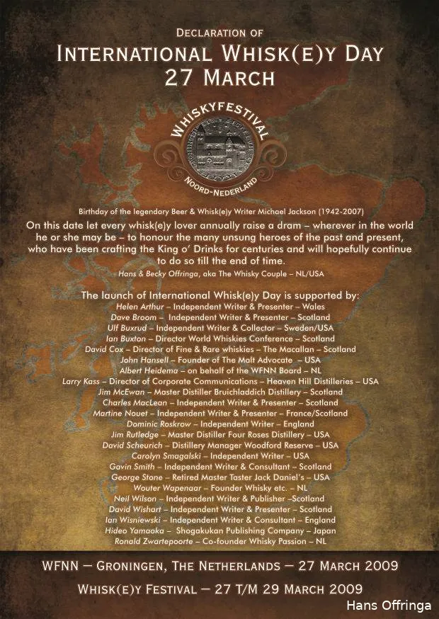 international whisky day  poster definitive