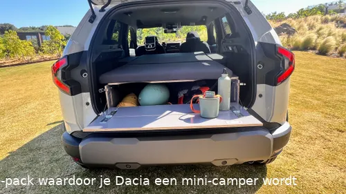 Het Dacia Duster InNature Sleep-pack waardoor je Dacia een mini-camper wordt