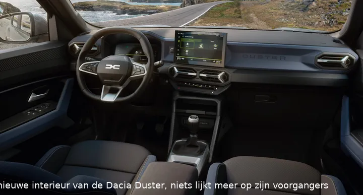 Het nieuwe interieur van de Dacia Duster, niets lijkt meer op zijn voorgangers