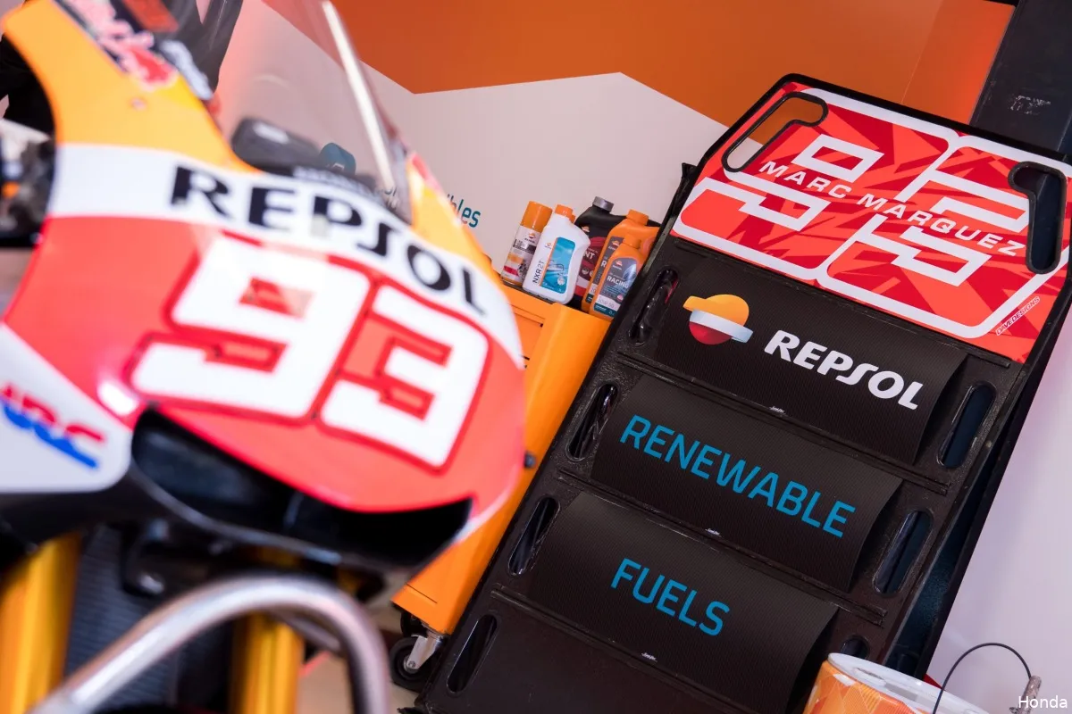 repsol honda biofuel test marquez jarama 2022