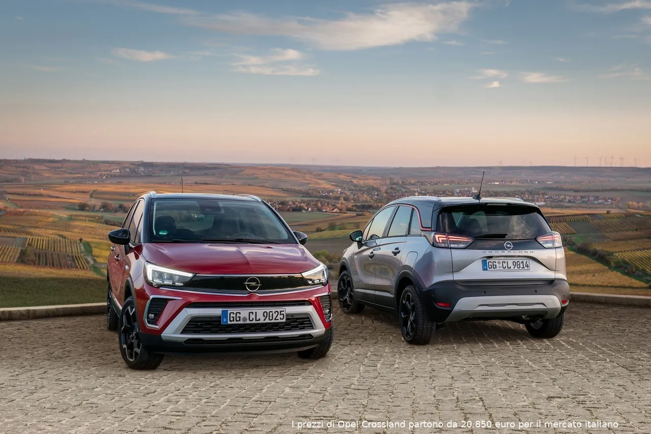 prezzi opel crossland 2021