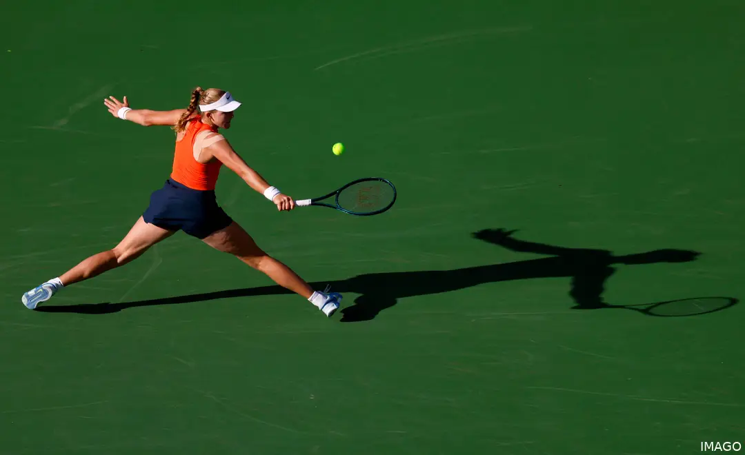 Mirra Andreeva, in the final of Indian Wells.