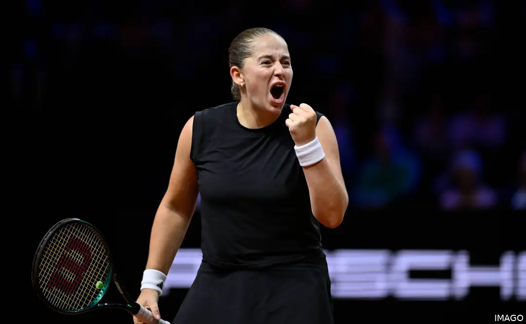 Jelena Ostapenko in Stuttgart.