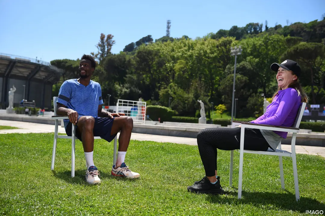 Svitolina with Monfils in happier times.
