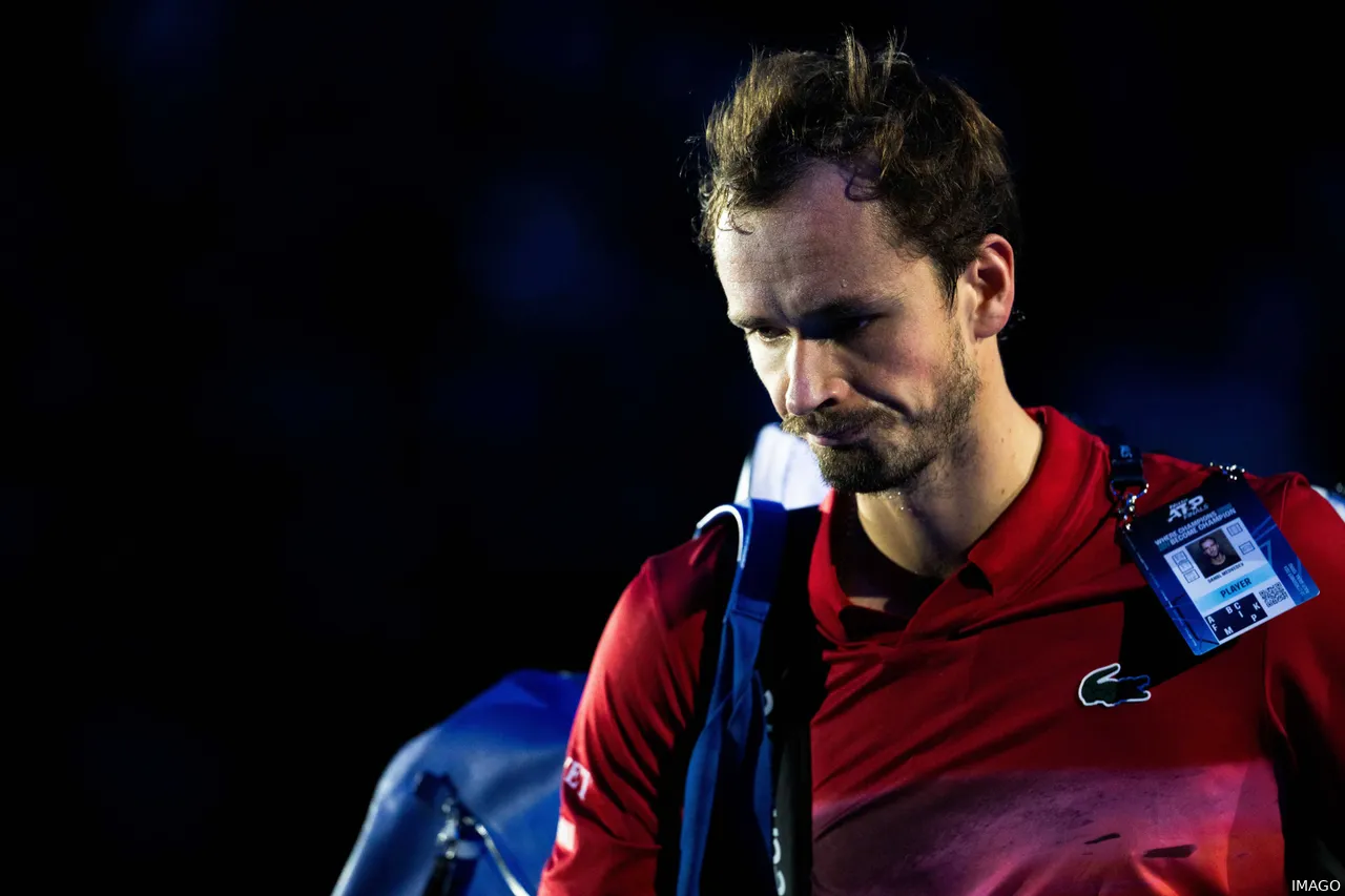 Daniil Medvedev slides out of the top 10 for the first time since 2023.