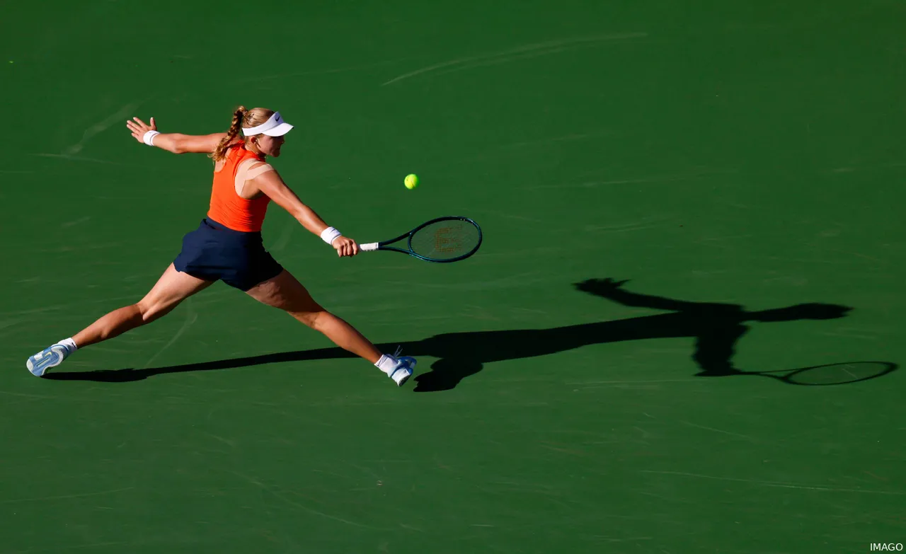 Mirra Andreeva, im Finale von Indian Wells.