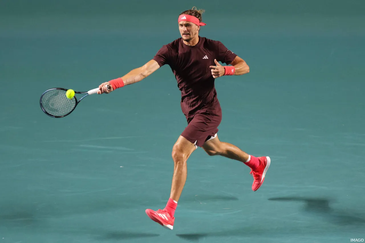 Alexander Zverev en el Open de Australia 2025.
