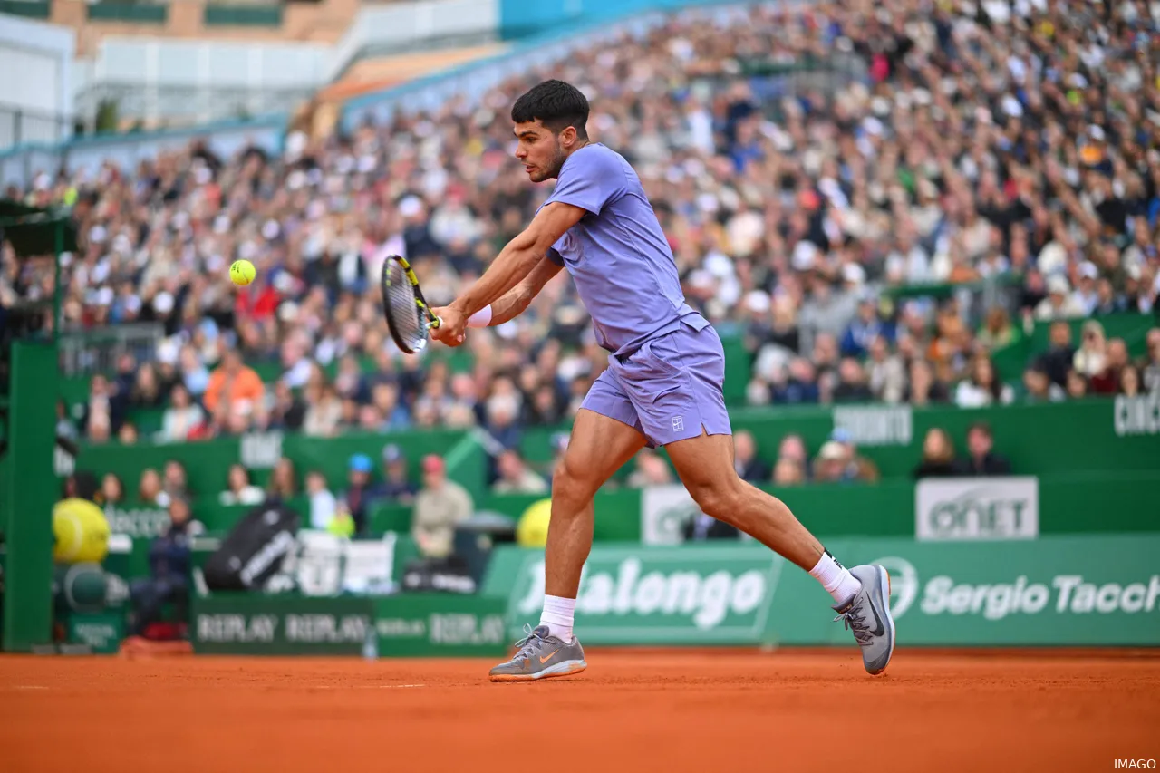 Carlos Alcaraz won Monte-Carlo a mere two days ago.