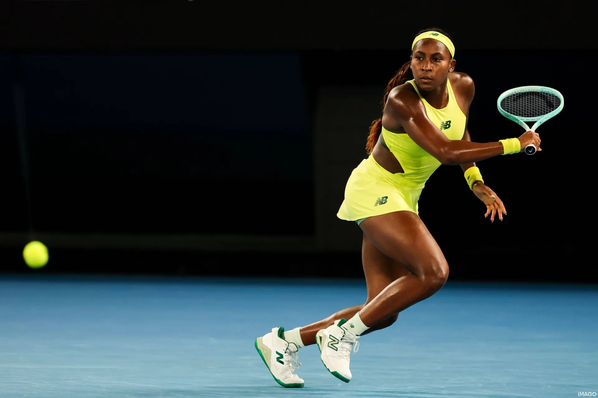 Coco Gauff en el Abierto de Australia 2025.