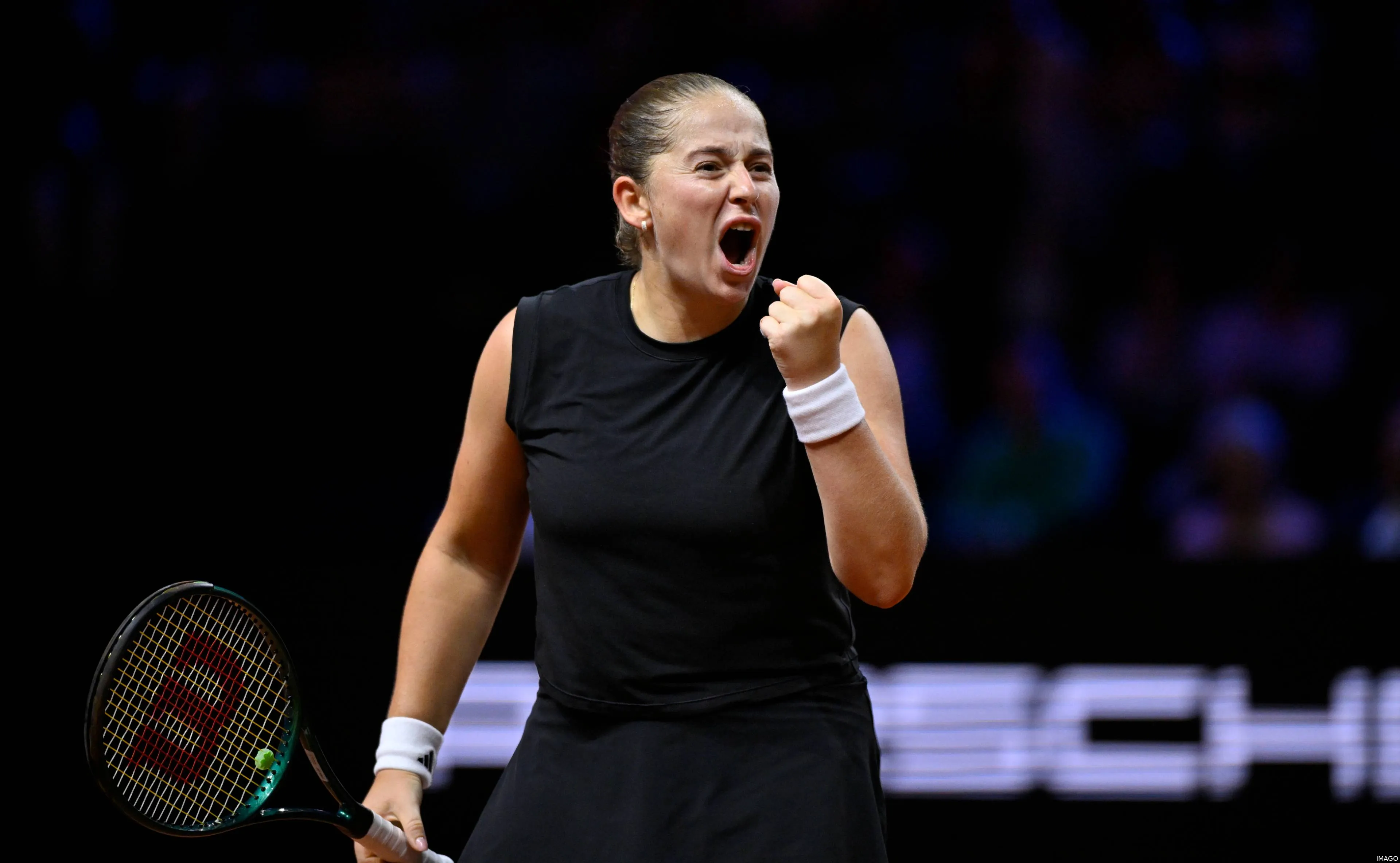 Jelena Ostapenko in Stuttgart.