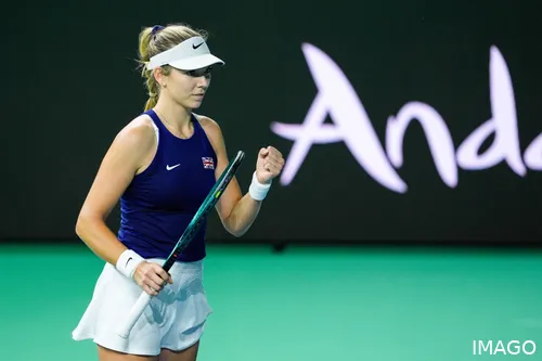 Katie Boulter en las Finales de la Billie Jean King Cup 2024.