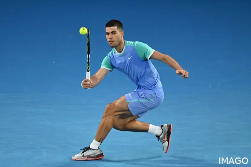 Carlos Alcaraz competing&nbsp;