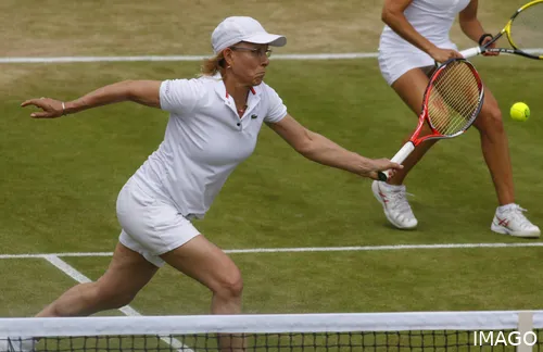 Navratilova still often plays in legends events.