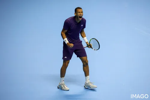 Felix Auger-Aliassime nas ATP Finals 2025 em Turim.