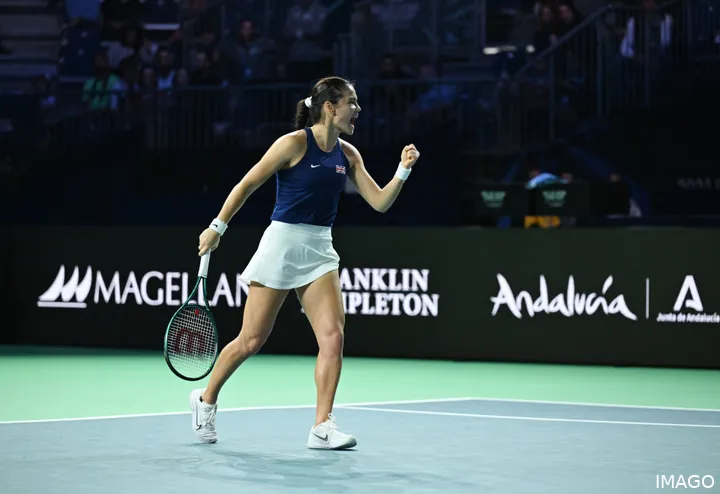 Emma Raducanu en las Finales de la Copa Billie Jean King 2024.