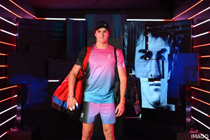 Joao Fonseca at the Next Gen Finals.
