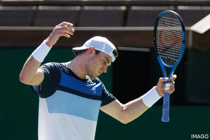 Jack Draper (pictured) took down Carlos Alcaraz on Saturday night.