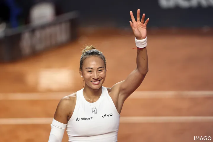 Zheng Qinwen at Rome Open 2025
