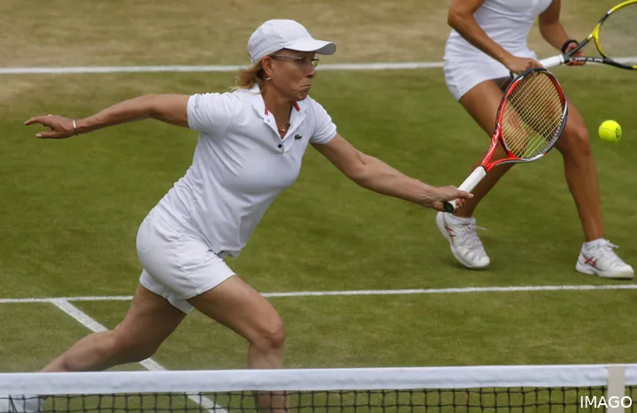 Navratilova still often plays in legends events.