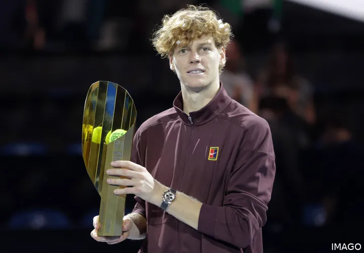 Jannik Sinner ganhou o título do Open de Viena há uma semana.